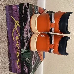 Kool Kiy/ Air Kiy 85 HI Sport Orange/ White/ Navy Blue Houston Edition Size-12M Kool Kiy | Shoes | Kool Kiy Air Kiy 85 Hi Sport Orange White  main image 3